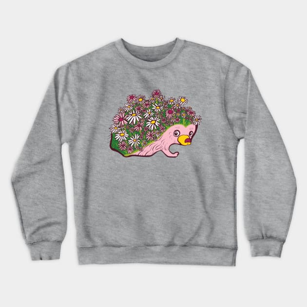 Floral hedgehog Crewneck Sweatshirt by Mimie20